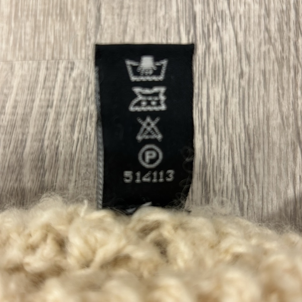 Hand made vintage Greek wool fisherman cable sweater - Picture 6 of 9